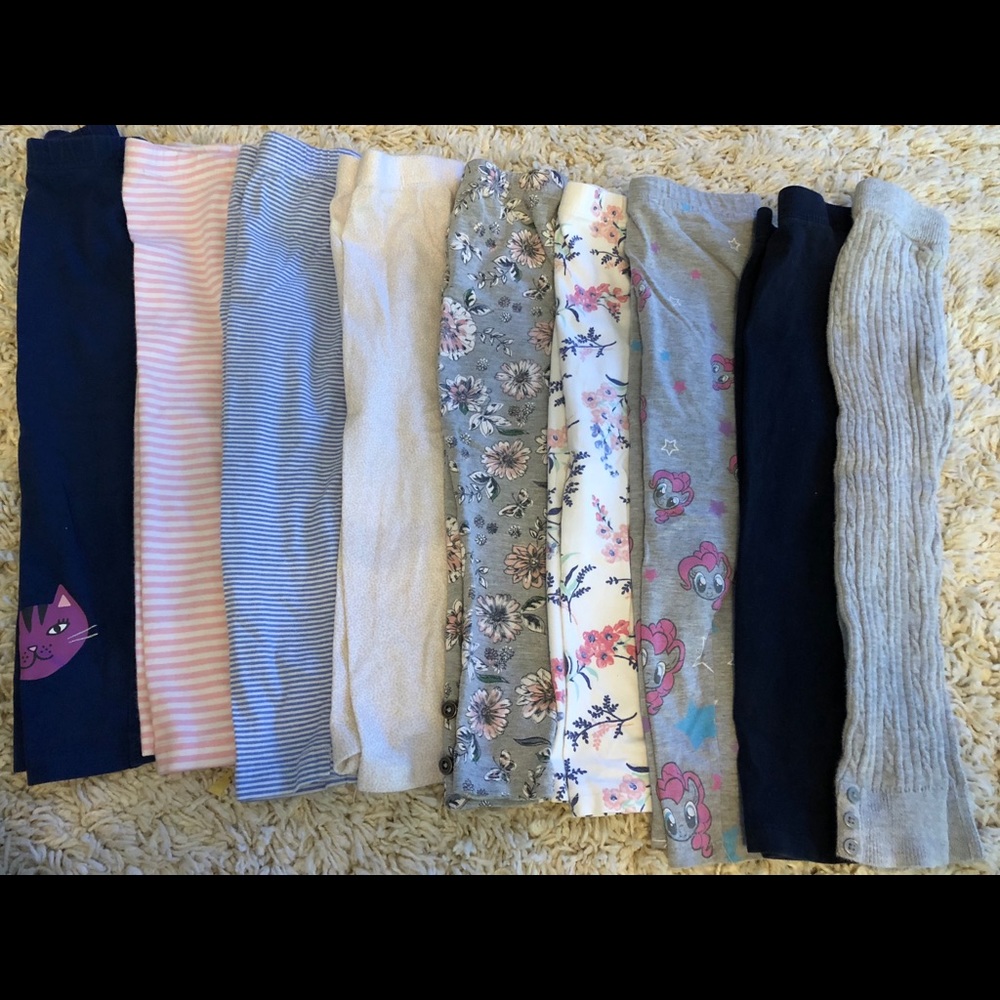 Lot of 9 - 3T leggings